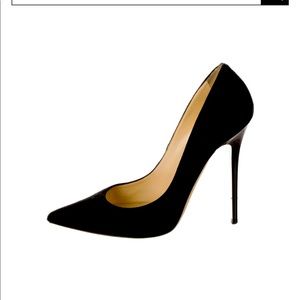 Jimmy choo suede black anouk pumps